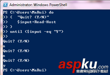 PowerShel,循環語句