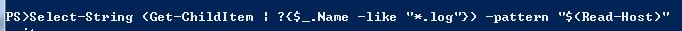 PowerShell,多個文件中檢索關鍵字