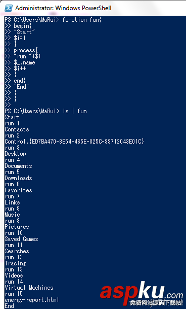 PowerShell,函數