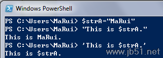 PowerShell,變量