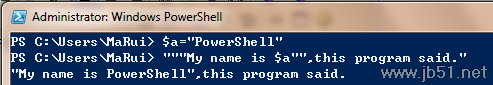 引號,轉義字符,PowerShell