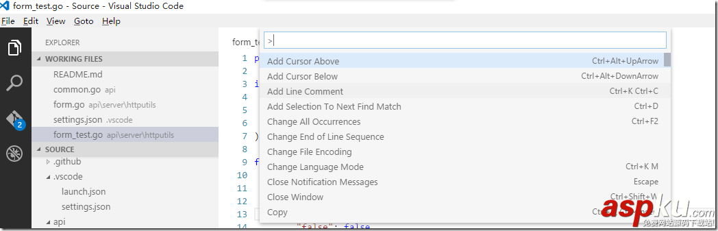 GO開發環境,VisualStudioCode