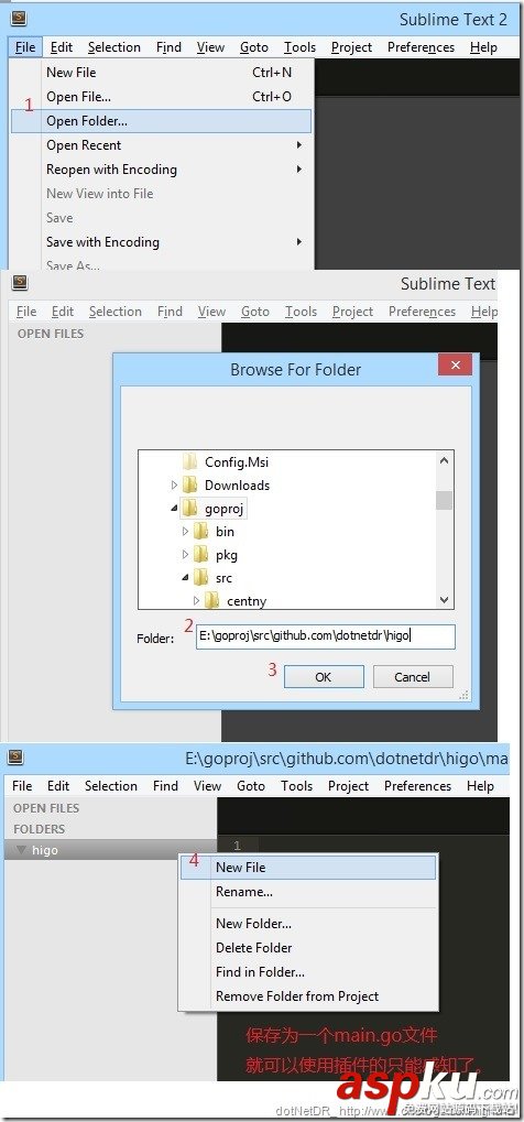 golang,Sublime Text,開發調試環境