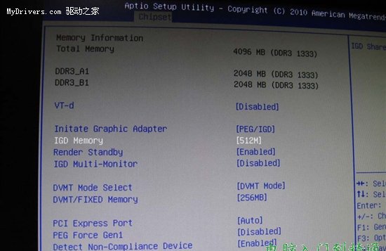 BIOS簡單設置 解析“集成顯卡”內存占用問題