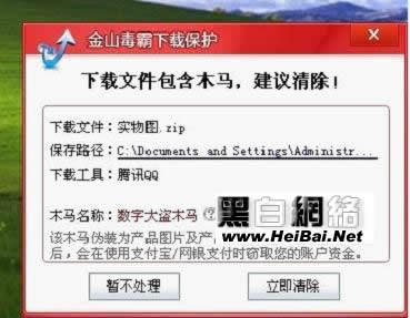 金山毒霸2011網購保鏢功能