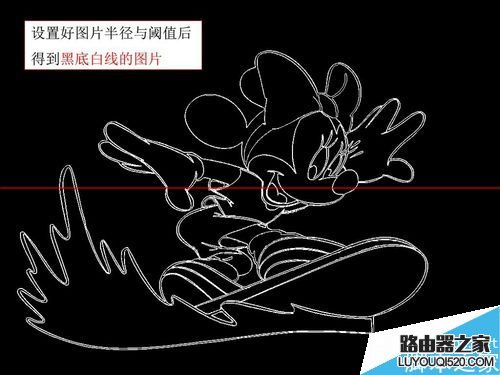ps怎么快速把卡通圖片變成線條圖？
