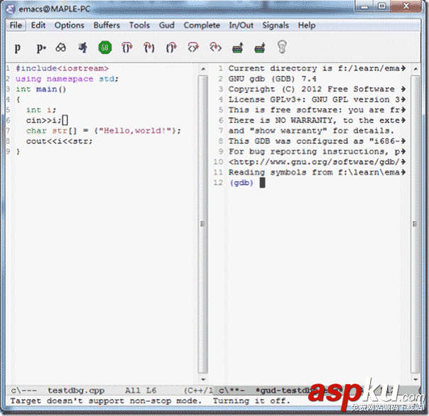 Emacs,調試,C++程序
