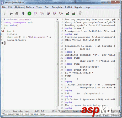 Emacs,調試,C++程序