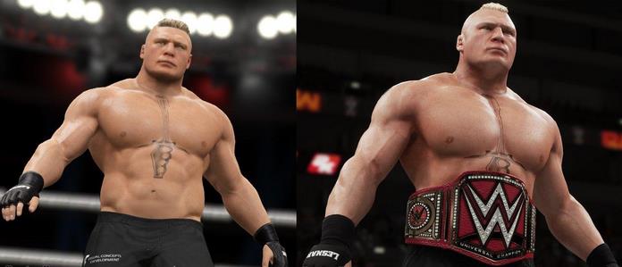 WWE2K18和WWE2K17畫面對比方法