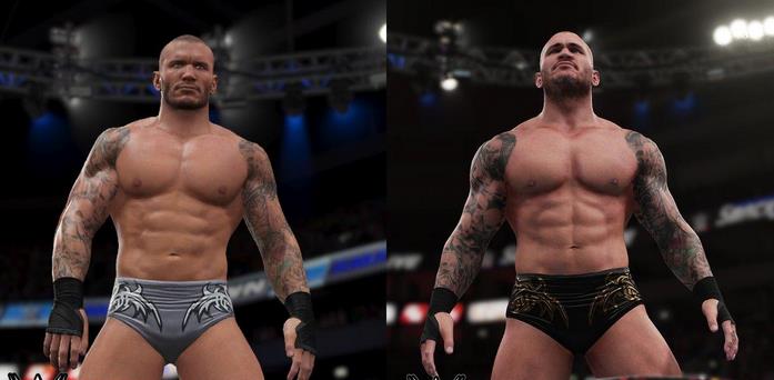 WWE2K18和WWE2K17畫面對比截圖
