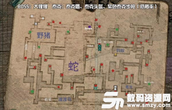 方舟生存進化地牢地圖