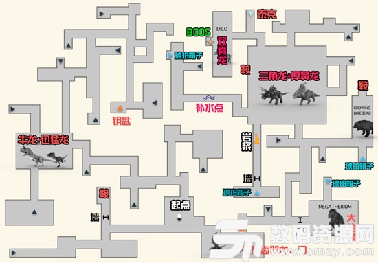 方舟生存進化地牢地圖