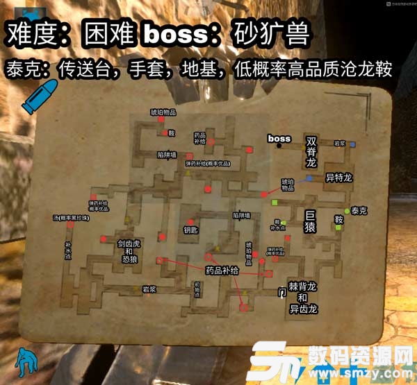 方舟生存進化地牢地圖