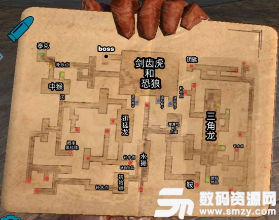 方舟生存進化地牢地圖