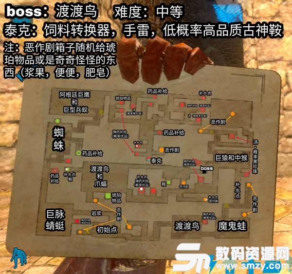 方舟生存進化地牢地圖