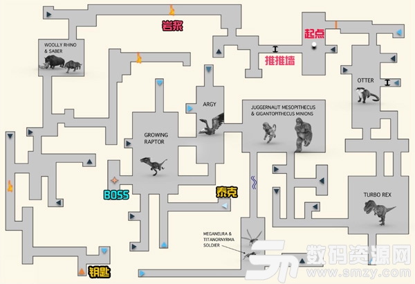 方舟生存進化地牢地圖