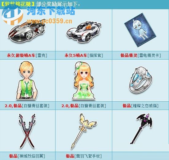 qq飛車軟軟棉花糖多少錢 有什么獎勵