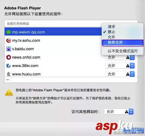 Mac,flash,過期