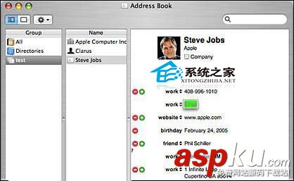 Mac,通訊錄