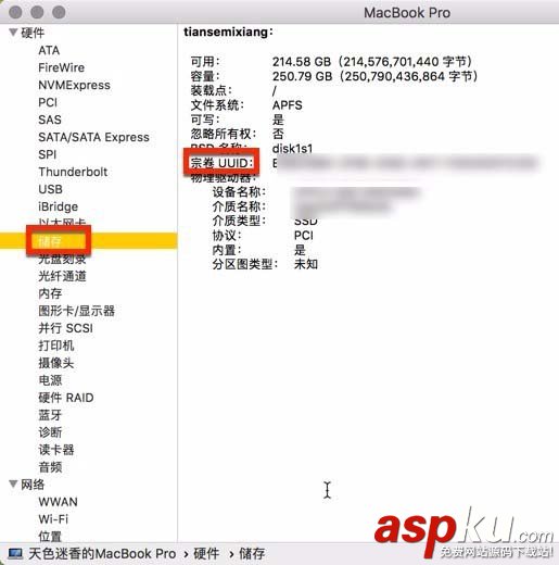 Mac,UUID,硬盤