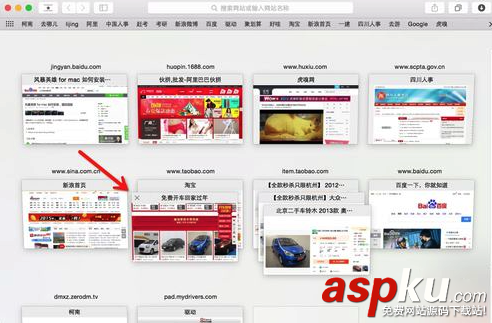 Mac,safari標簽
