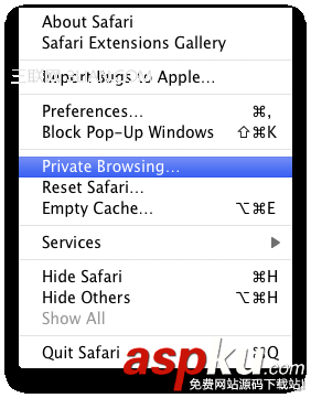 Safari,私密瀏覽模式,MAC