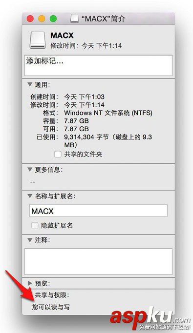 讀寫NTFS格式,Mac