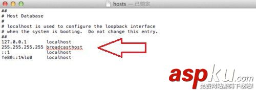 Mac系統,hosts文件,hosts