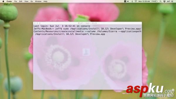macos,sierra,u盤安裝,beta