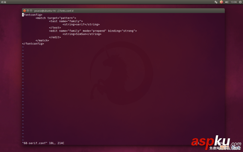 Linux折騰記,Ubuntu,14.10,使用Windows字體