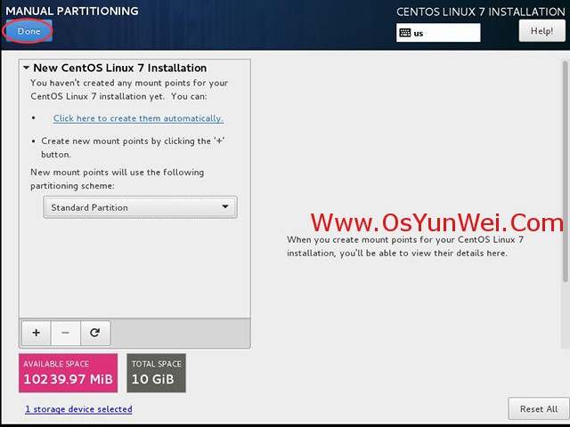 CentOS7.3.1611,系統安裝,CentOS