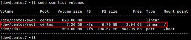 CentOS7,系統存儲,管理器,LVM卷