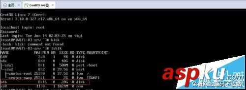 centos7,硬盤