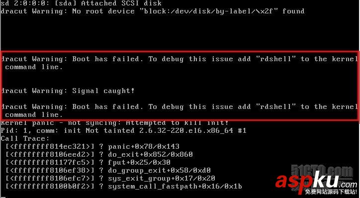 CentOS,開機錯誤