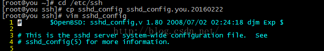 centos,SSH,遠程連接