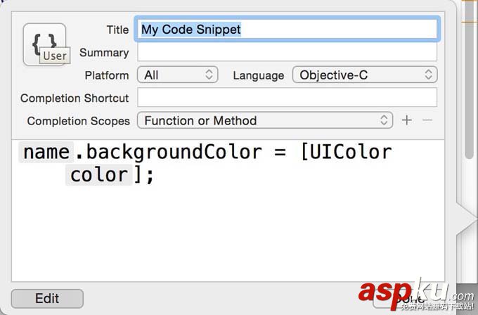 Xcode,代碼塊