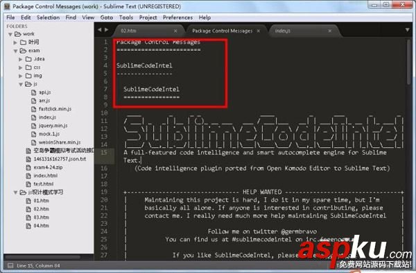 sublime,text3,智能代碼