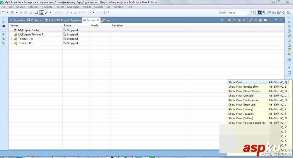 myeclipse,Console,控制臺