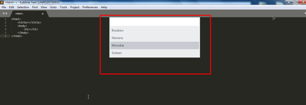 SublimeText,背景顏色