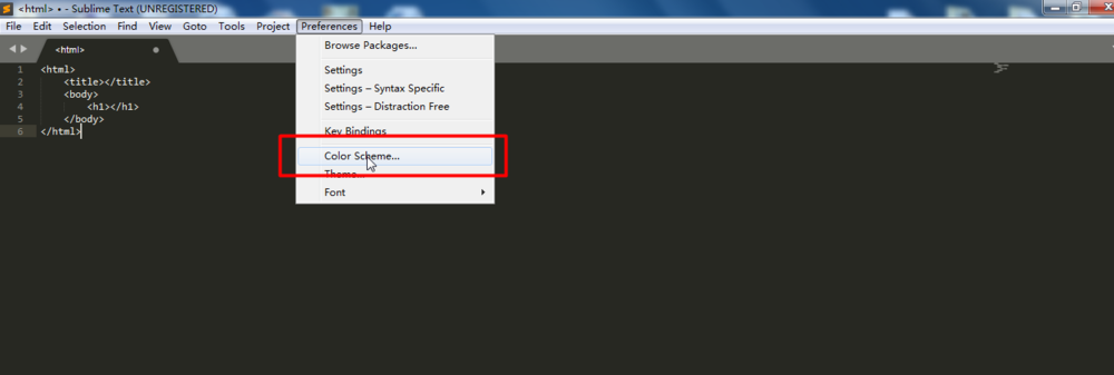 SublimeText,背景顏色