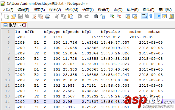 notepad,波浪線