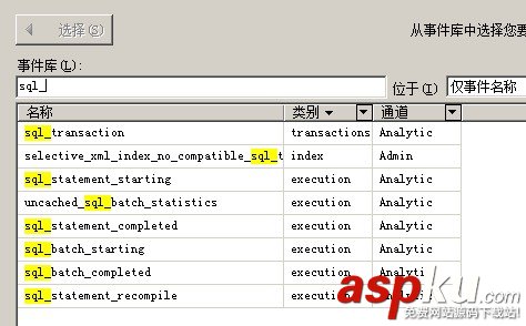 SqlServer2012,擴展事件