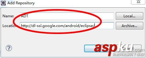 eclipse中添加android,ADT,ADT插件的安裝