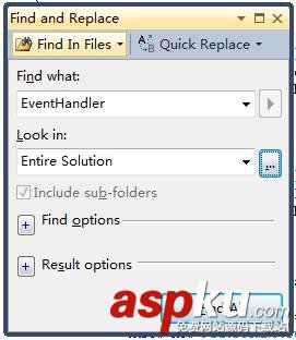 VisualStudio,查找,替換
