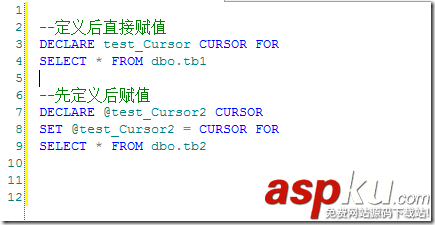 sql游標讀取,sqlserver游標,生命周期