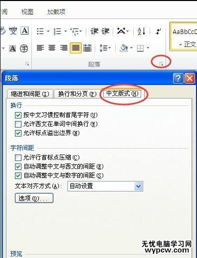 word2010中介紹選項卡的功能