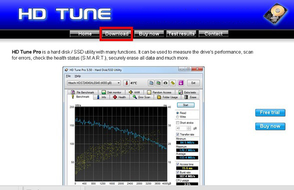 HD Tune官方下載
