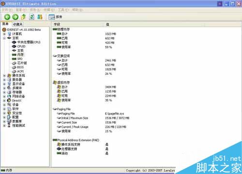 EVEREST Ultimate Edition 簡單硬件檢測與性能測試（第5張圖）