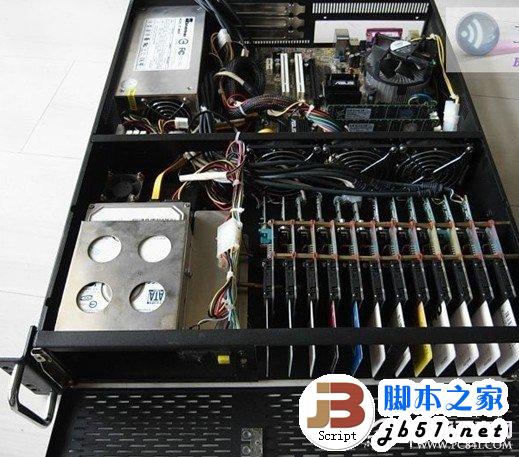 服務器內部結構（與普通電腦相似，只是配置更高，硬件質量更好）