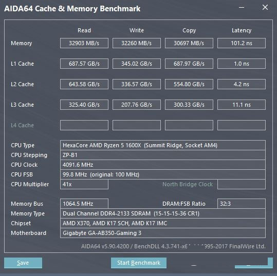 AMD Ryzen5電腦插四根內存實測 超頻給力